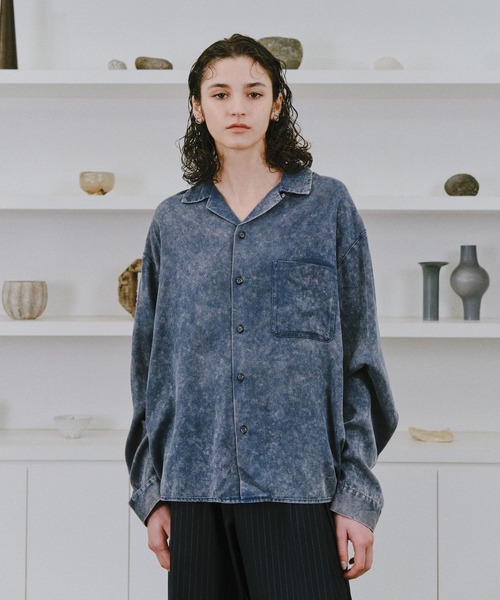 HARE(ハレ)の「【SET UP対応】TOROMIフェードカイキンシャツ(HARE)(シャツ/ブラウス・メンズ・グレー/ブルー/ブラック・MEDIUM/SMALL)」の22枚目の写真