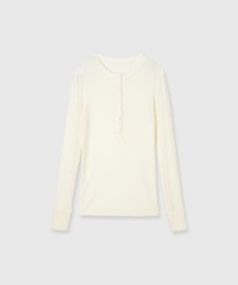 TENCEL CASMIRE SILK HENLY TEE/テンセルカシミヤシルクヘンリーティー