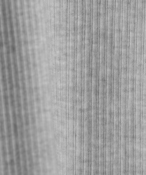 CREDONA（クレドナ）の「TENCEL CASMIRE SILK HENLY TEE/テンセルカシミヤシルクヘンリーティー（Tシャツ/カットソー・レディース・グレー/アイボリー/ブラック・FREE）」の16枚目の写真