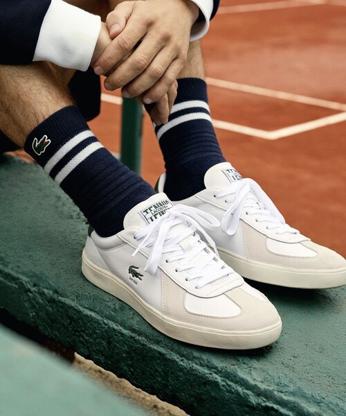 LACOSTE（ラコステ）の「メンズ BASESHOT PRO 125 3 SMA（スニーカー・メンズ・ブラック×ホワイト/ホワイト×ホワイト・25.5cm/28.5cm/26.0cm/26.5cm/29.0cm/25.0cm/27.0cm/28.0cm/30.0cm）」の18枚目の写真