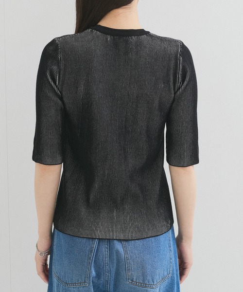 le cercle ADAM ET ROPE'(ルセルクルアダムエロペ)の「スイスコットン5分袖TEE(Tシャツ/カットソー・レディース・ブルー系その他5/ブラック系その他/ベージュ系その他/ライトグレー・FREE)」の19枚目の写真