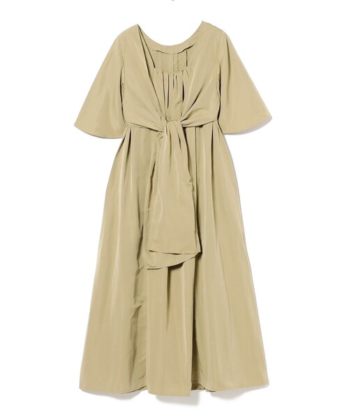 Ray BEAMS（レイビームス）の「RBS / フロント タック バック リボン ワンピース（ワンピース・レディース・ブラック/オリーブ・ONE SIZE）」の19枚目の写真