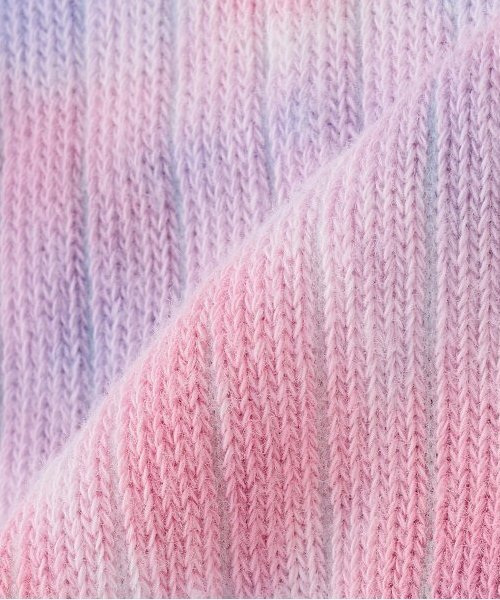 X-girl Stages(エックスガールステージス)の「ロゴ刺しゅうタイダイルーズソックス(ソックス/靴下・キッズ・カラフル・15-17cm/17-19cm/13-15cm/19-21cm)」の2枚目の写真