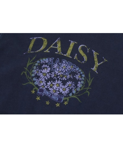 .KOM(ドットコム)の「A'GEM/9 × .kom 『CPGN STUDIO/コンパーニョ』 Daisy Pigment Sweatshirt/デイジーピグメントスウェットシャツ(スウェット・レディース・ブラック/ブルー・M)」の10枚目の写真