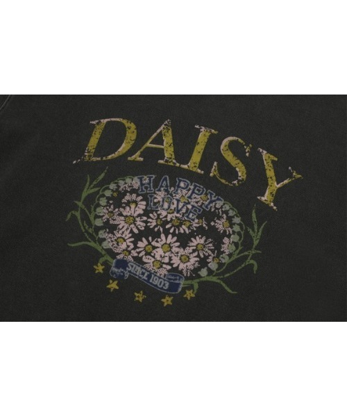 .KOM(ドットコム)の「A'GEM/9 × .kom 『CPGN STUDIO/コンパーニョ』 Daisy Pigment Sweatshirt/デイジーピグメントスウェットシャツ(スウェット・レディース・ブラック/ブルー・M)」の16枚目の写真
