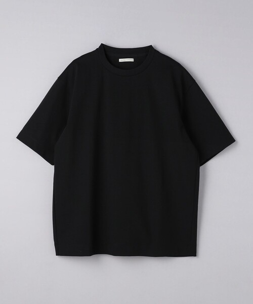 新品！未使用！UNITED ARROWS ポンチ シャツテール カットソー　黒 ポンチ Tシャツ デオドランド ー抗菌防臭・接触冷感ー（Tシャツ