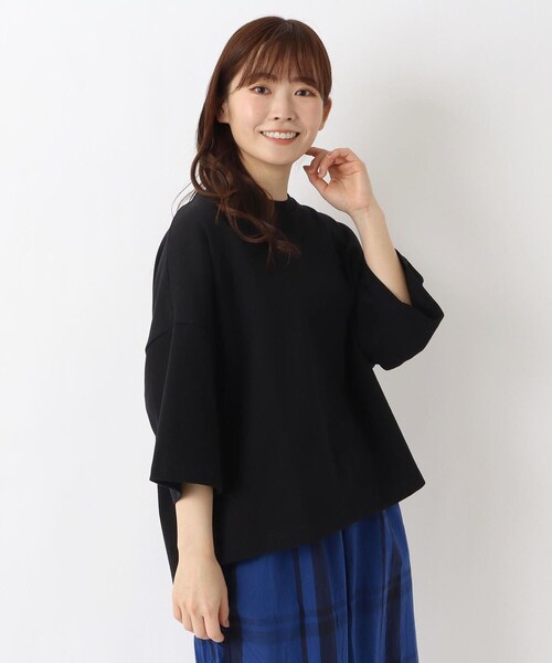 one'sterrace(ワンズテラス)の「ワイドプルオーバー(Tシャツ/カットソー・レディース・ベージュ系その他7/アイボリー系8/ブルー系その他7/ネイビー系5/ブラック系8・02)」の2枚目の写真