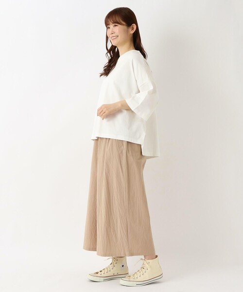 one'sterrace(ワンズテラス)の「ワイドプルオーバー(Tシャツ/カットソー・レディース・ベージュ系その他7/アイボリー系8/ブルー系その他7/ネイビー系5/ブラック系8・02)」の14枚目の写真