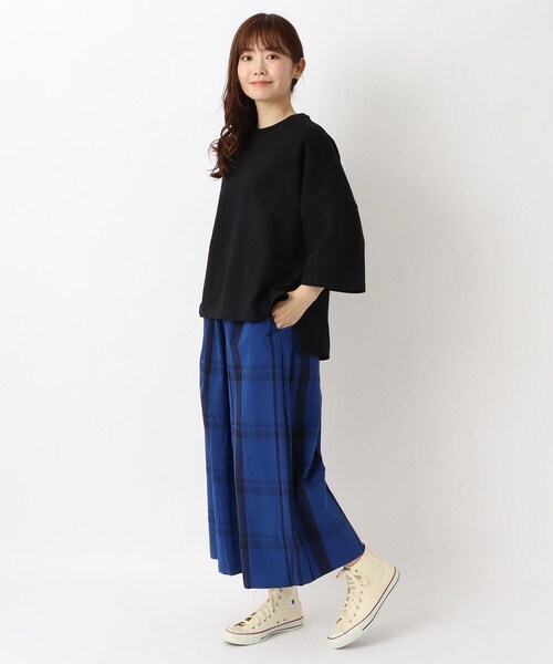 one'sterrace(ワンズテラス)の「ワイドプルオーバー(Tシャツ/カットソー・レディース・ベージュ系その他7/アイボリー系8/ブルー系その他7/ネイビー系5/ブラック系8・02)」の16枚目の写真