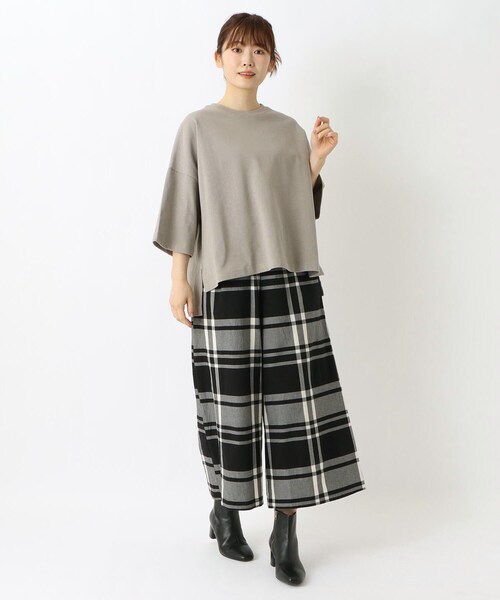 one'sterrace(ワンズテラス)の「ワイドプルオーバー(Tシャツ/カットソー・レディース・ベージュ系その他7/アイボリー系8/ブルー系その他7/ネイビー系5/ブラック系8・02)」の18枚目の写真