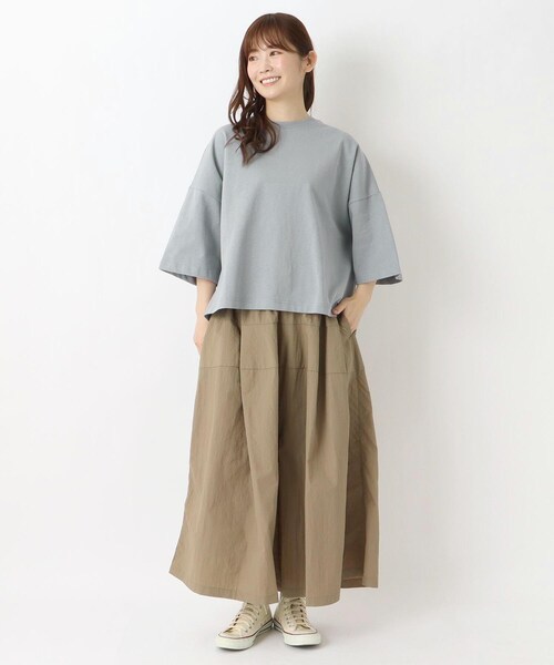 one'sterrace(ワンズテラス)の「ワイドプルオーバー(Tシャツ/カットソー・レディース・ベージュ系その他7/アイボリー系8/ブルー系その他7/ネイビー系5/ブラック系8・02)」の20枚目の写真