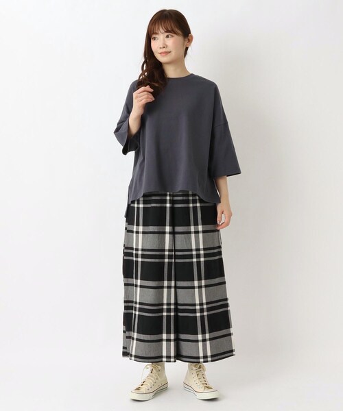 one'sterrace(ワンズテラス)の「ワイドプルオーバー(Tシャツ/カットソー・レディース・ベージュ系その他7/アイボリー系8/ブルー系その他7/ネイビー系5/ブラック系8・02)」の22枚目の写真