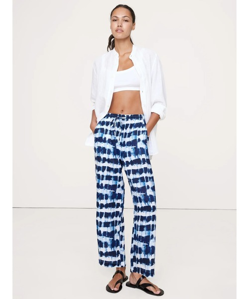 Banana Republic（バナナリパブリック）の「リネン プルオン アンクルパンツ（その他パンツ・レディース・ナチュラル/カーキ/ピンク系その他/ブラック/ブラウン/ブラウン系その他/イエロー/ブルー・S/XS/M/L）」の7枚目の写真