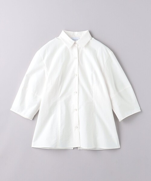 ユナイテッドアローズ UNITED ARROWS リボンブラウス ホワイト セール】バックスリットリボン ブラウス（シャツ/ブラウス