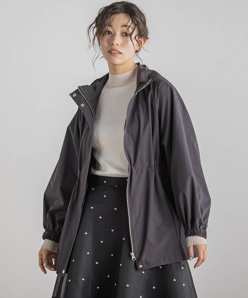 Droite lautreamont(ドロワットロートレアモン)の「2WAYサーブルクロスマウンテンパーカー≪手洗い可能≫(マウンテンパーカー・レディース・イエロー/キャメル/チャコールグレー・M)」の4枚目の写真