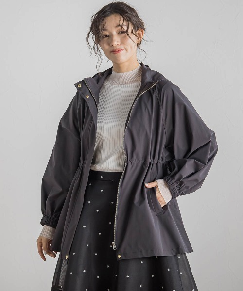Droite lautreamont(ドロワットロートレアモン)の「2WAYサーブルクロスマウンテンパーカー≪手洗い可能≫(マウンテンパーカー・レディース・イエロー/キャメル/チャコールグレー・M)」の5枚目の写真