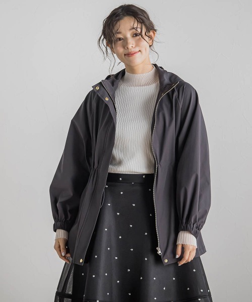 Droite lautreamont(ドロワットロートレアモン)の「2WAYサーブルクロスマウンテンパーカー≪手洗い可能≫(マウンテンパーカー・レディース・イエロー/キャメル/チャコールグレー・M)」の8枚目の写真