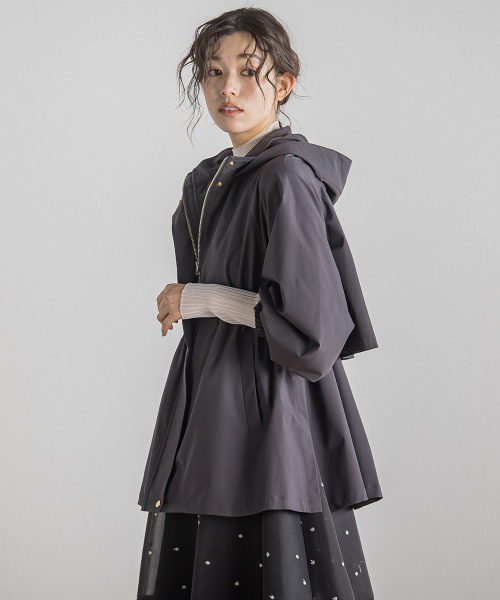 Droite lautreamont(ドロワットロートレアモン)の「2WAYサーブルクロスマウンテンパーカー≪手洗い可能≫(マウンテンパーカー・レディース・イエロー/キャメル/チャコールグレー・M)」の12枚目の写真