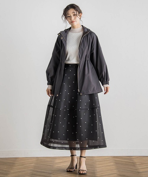 Droite lautreamont(ドロワットロートレアモン)の「2WAYサーブルクロスマウンテンパーカー≪手洗い可能≫(マウンテンパーカー・レディース・イエロー/キャメル/チャコールグレー・M)」の13枚目の写真