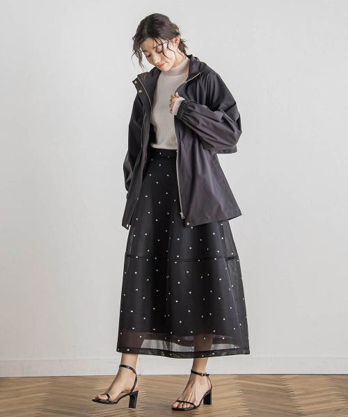 Droite lautreamont(ドロワットロートレアモン)の「2WAYサーブルクロスマウンテンパーカー≪手洗い可能≫(マウンテンパーカー・レディース・イエロー/キャメル/チャコールグレー・M)」の14枚目の写真