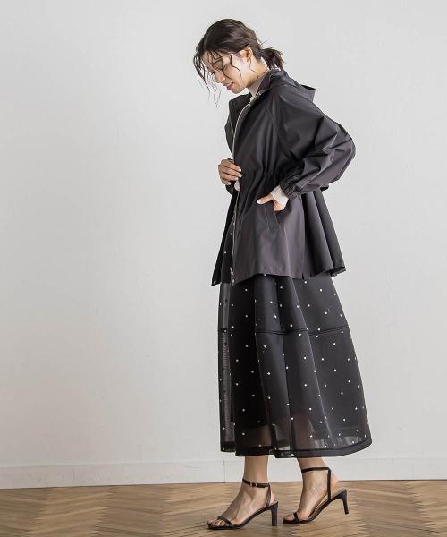 Droite lautreamont(ドロワットロートレアモン)の「2WAYサーブルクロスマウンテンパーカー≪手洗い可能≫(マウンテンパーカー・レディース・イエロー/キャメル/チャコールグレー・M)」の15枚目の写真