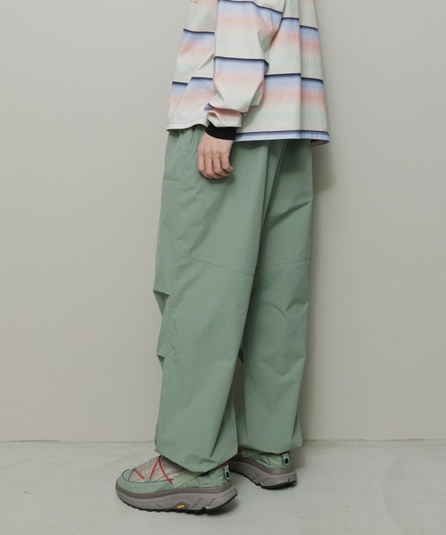 balabala ダークグリーン パンツ ベルトデザインコットンバルーンパンツ – LILA & CITTA ONLINE SHOP