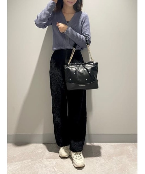 SAMANTHAVEGA（サマンサベガ）の「スムースチェーンハンドバッグ（ハンドバッグ・レディース・ブラック・FREE）」の9枚目の写真