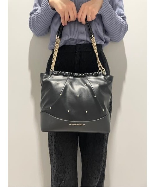 SAMANTHAVEGA（サマンサベガ）の「スムースチェーンハンドバッグ（ハンドバッグ・レディース・ブラック・FREE）」の10枚目の写真