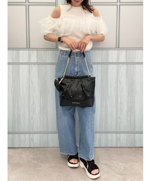 SAMANTHAVEGA（サマンサベガ）の「スムースチェーンハンドバッグ（ハンドバッグ・レディース・ブラック・FREE）」の12枚目の写真