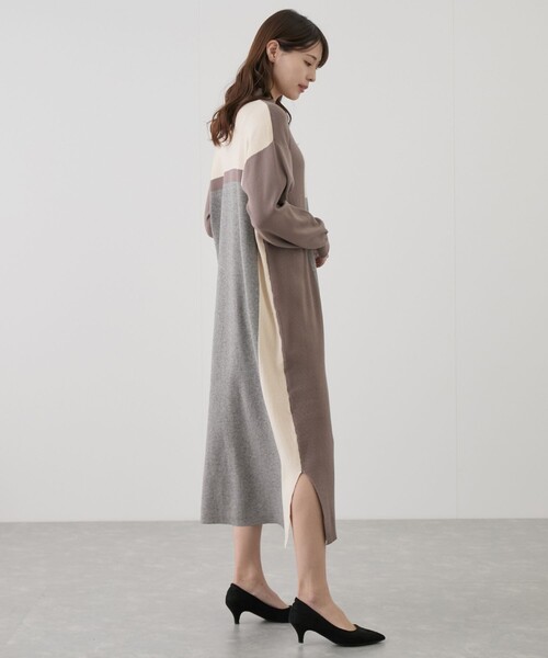 Jayro（ジャイロ）の「前後２WAYパネル細見えワンピース（ワンピース・レディース・ベージュ/ブラック/グレー・FREE）」の18枚目の写真