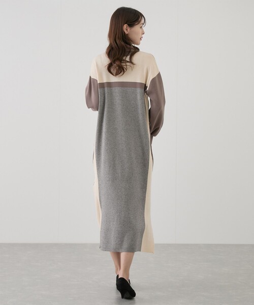 Jayro（ジャイロ）の「前後２WAYパネル細見えワンピース（ワンピース・レディース・ベージュ/ブラック/グレー・FREE）」の17枚目の写真
