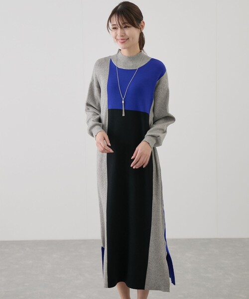 Jayro（ジャイロ）の「前後２WAYパネル細見えワンピース（ワンピース・レディース・ベージュ/ブラック/グレー・FREE）」の16枚目の写真