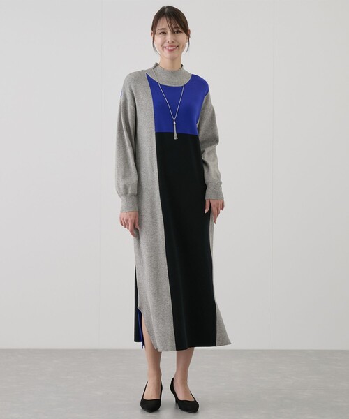 Jayro（ジャイロ）の「前後２WAYパネル細見えワンピース（ワンピース・レディース・ベージュ/ブラック/グレー・FREE）」の13枚目の写真