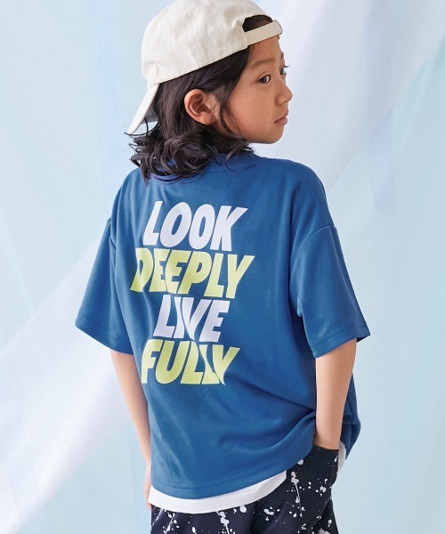 devirock(デビロック)の「【涼感 サラッとメッシュ】× デビラボ プリント 半袖Tシャツ(Tシャツ/カットソー・キッズ・グリーン系1/ブラック系2/ブルー系2/グレー系2/グレー系3/ブラック系1/ブラック系3/パープル系1/ブルー系1/グレー系1/ピンク系1/イエロー系1/ダークグリーン系1/グレー系6/ブルー系3/ブラック系4/ブルー系4/パープル系2/グレー系4/グレー系5・100cm/110cm/120cm/130cm/140cm/150cm/160cm)」の16枚目の写真