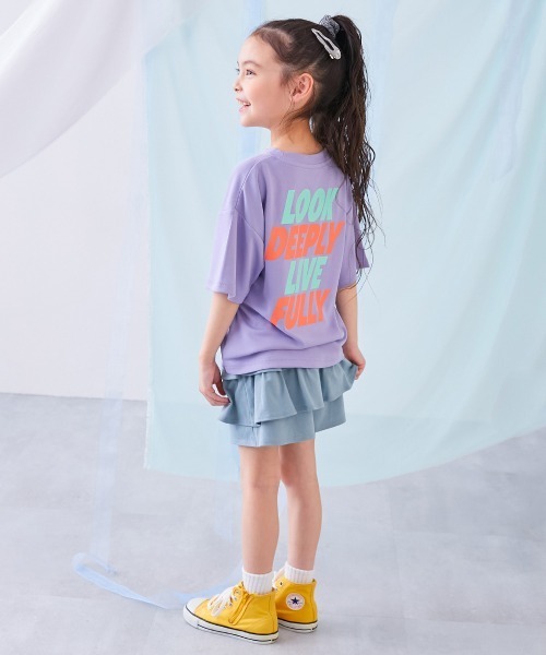 devirock（デビロック）の「【涼感 サラッとメッシュ】× デビラボ プリント 半袖Tシャツ（Tシャツ/カットソー・キッズ・グリーン系1/ブラック系2/ブルー系2/グレー系2/グレー系3/ブラック系1/ブラック系3/パープル系1/ブルー系1/グレー系1/ピンク系1/イエロー系1・100cm/110cm/120cm/130cm/140cm/150cm/160cm）」の17枚目の写真