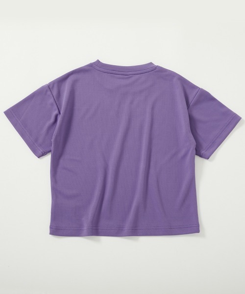 devirock（デビロック）の「【涼感 サラッとメッシュ】× デビラボ プリント 半袖Tシャツ（Tシャツ/カットソー・キッズ・グリーン系1/ブラック系2/ブルー系2/グレー系2/グレー系3/ブラック系1/ブラック系3/パープル系1/ブルー系1/グレー系1/ピンク系1/イエロー系1・100cm/110cm/120cm/130cm/140cm/150cm/160cm）」の21枚目の写真