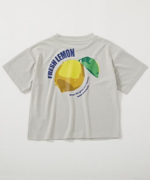 devirock（デビロック）の「【涼感 サラッとメッシュ】× デビラボ プリント 半袖Tシャツ（Tシャツ/カットソー・キッズ・グリーン系1/ブラック系2/ブルー系2/グレー系2/グレー系3/ブラック系1/ブラック系3/パープル系1/ブルー系1/グレー系1/ピンク系1/イエロー系1・100cm/110cm/120cm/130cm/140cm/150cm/160cm）」の19枚目の写真