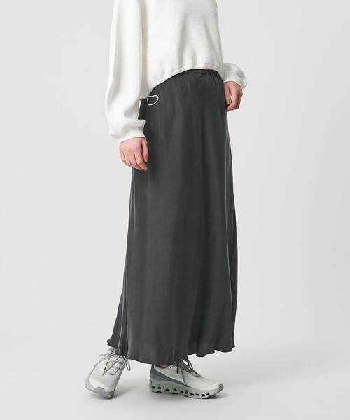 BEAUTY&YOUTH UNITED ARROWS（ビューティーアンドユースユナイテッドアローズ）の「フィブリルキュプラ マーメイドスカート（スカート・レディース・ベージュ/グレー/ブラック/オリーブ/ダークグレー・M/S/XS）」の4枚目の写真