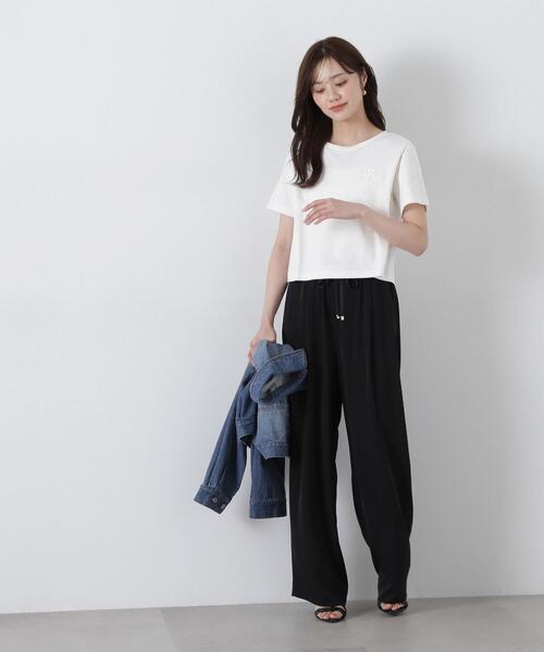 PROPORTION BODY DRESSING（プロポーションボディドレッシング）の「イージーワイドパンツ / 1215130404（その他パンツ・レディース・ブラック/グレー/ホワイト系その他・SMALL/MEDIUM）」の4枚目の写真