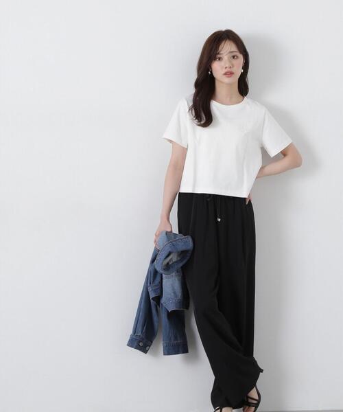 PROPORTION BODY DRESSING（プロポーションボディドレッシング）の「イージーワイドパンツ / 1215130404（その他パンツ・レディース・ブラック/グレー/ホワイト系その他・SMALL/MEDIUM）」の3枚目の写真