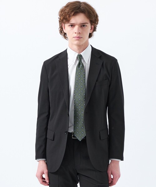 MACKINTOSH PHILOSOPHY（ﾏｯｷﾝﾄｯｼｭ ﾌｨﾛｿﾌｨｰ）の「【WEB&一部店舗】強撚トロピカル ジャケット（テーラードジャケット・メンズ・ダークネイビー/チャコールグレー/ブラック・38/40）」の2枚目の写真