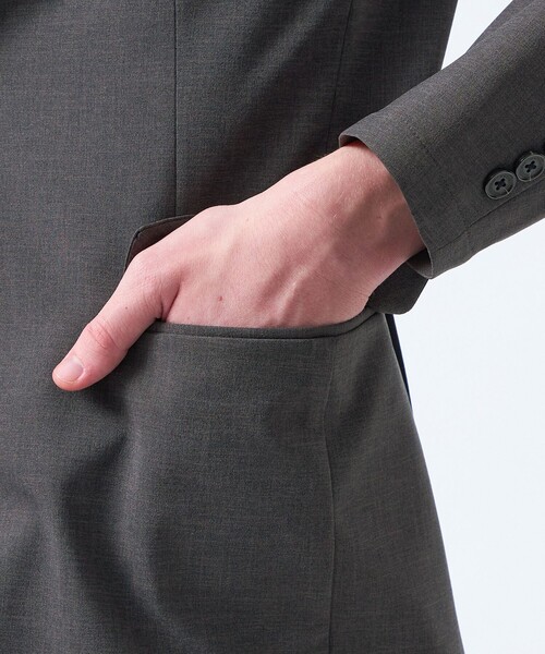 MACKINTOSH PHILOSOPHY（ﾏｯｷﾝﾄｯｼｭ ﾌｨﾛｿﾌｨｰ）の「【WEB&一部店舗】強撚トロピカル ジャケット（テーラードジャケット・メンズ・ダークネイビー/チャコールグレー/ブラック・38/40）」の9枚目の写真