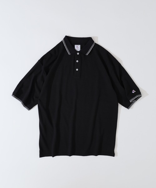 JEMORGAN(ジェーイーモーガン)の「JEMORGAN T/Cカノコ ラインリブ半袖ポロシャツ(ポロシャツ・メンズ・ネイビー/ベージュ/ブラック/オフホワイト・XL/L/M)」の6枚目の写真