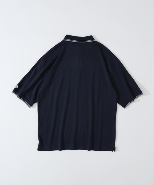 JEMORGAN(ジェーイーモーガン)の「JEMORGAN T/Cカノコ ラインリブ半袖ポロシャツ(ポロシャツ・メンズ・ネイビー/ベージュ/ブラック/オフホワイト・XL/L/M)」の17枚目の写真
