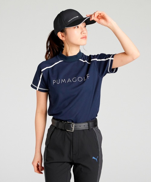 tシャツ PUMA プーマ ウィメンズ ゴルフ SB フロント グラフィック モックネック シャツ レディース セール】PUMA プーマ ウィメンズ ゴルフ SB フロント