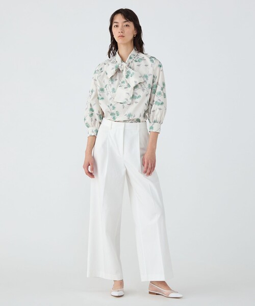 セール】コットンカツラギ タックワイドパンツ（その他パンツ