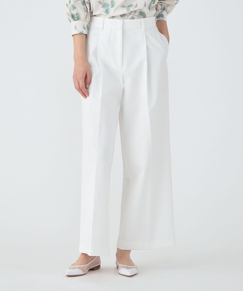 セール】コットンカツラギ タックワイドパンツ（その他パンツ