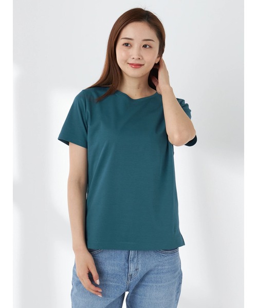 McGREGOR(マックレガー)の「【接触冷感】ファンクションスムースTシャツ(Tシャツ/カットソー・レディース・ネイビー/ダークブラウン/ホワイト/グリーン系その他/カーキブラウン/オレンジ系その他/ブルー系その他2・M/L)」の4枚目の写真