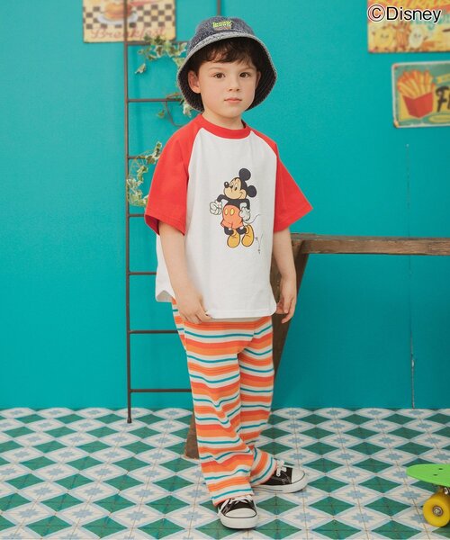Disney（ディズニー）の「【リンク】ディズニーキャラクター/ラグランTシャツ（Tシャツ/カットソー・キッズ・オフホワイト/レッド/ネイビー/イエロー・90/100/110/120/80/130/140）」の7枚目の写真