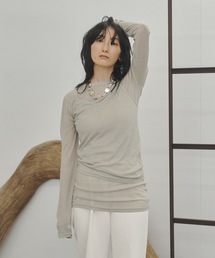Sheer rib layered Tunic / レイヤードチュニック